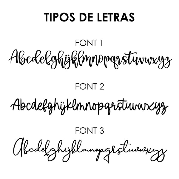 Nombres de madera personalizables para bodas