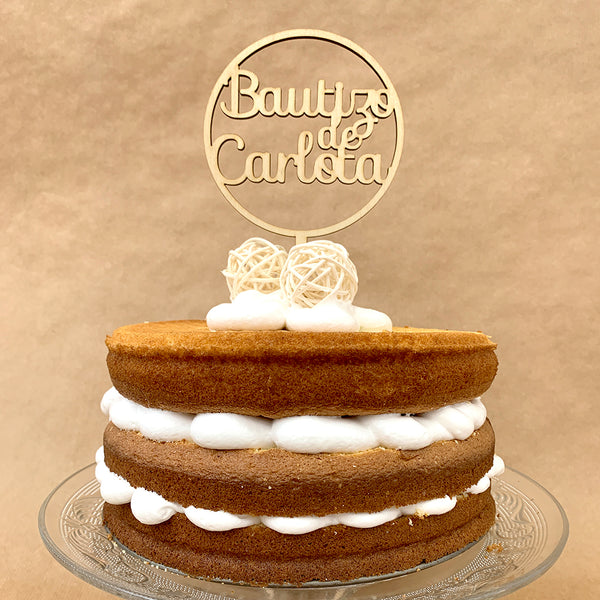 Cake topper para Bautizo