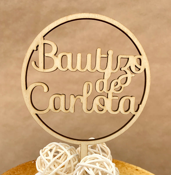 Cake topper para Bautizo