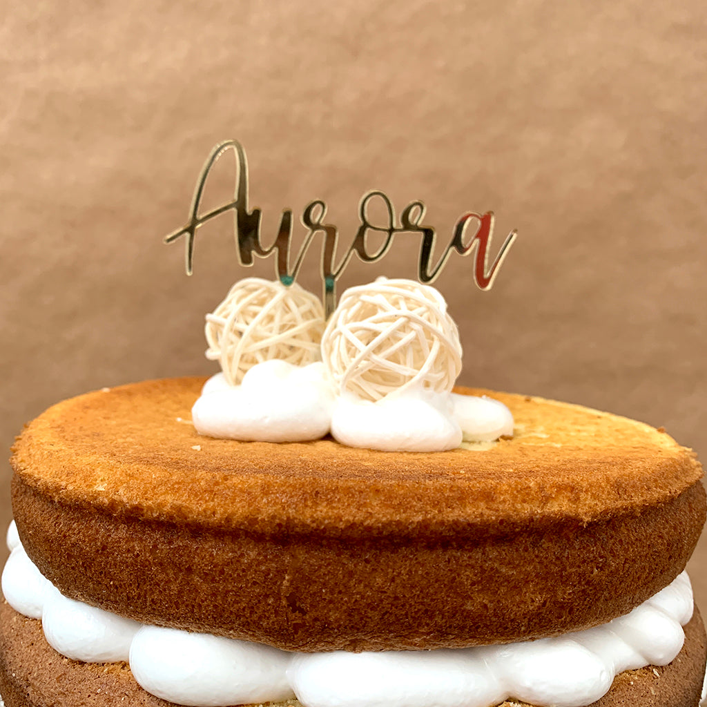 Cake topper de cumpleaños con nombre