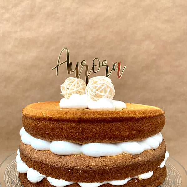 Cake topper de cumpleaños con nombre