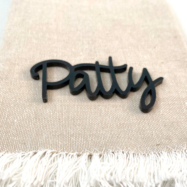 Nombres de metacrilato personalizados para bodas