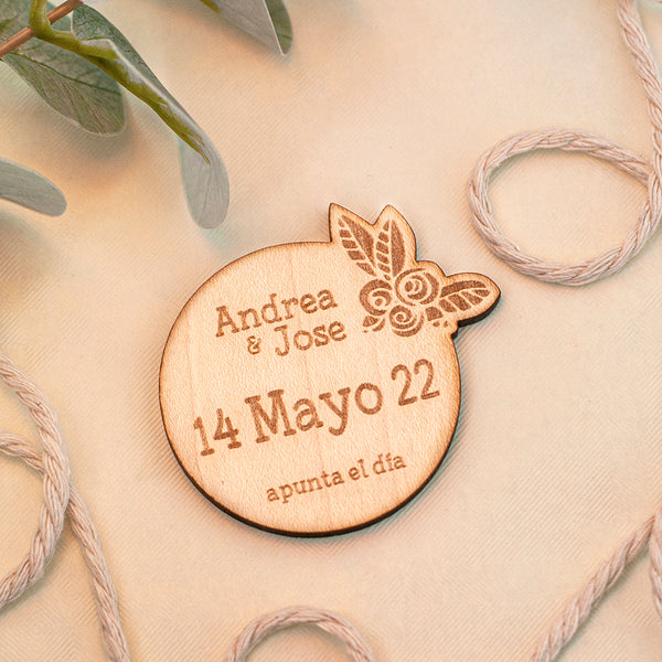 Invitaciones de madera "Save the date"